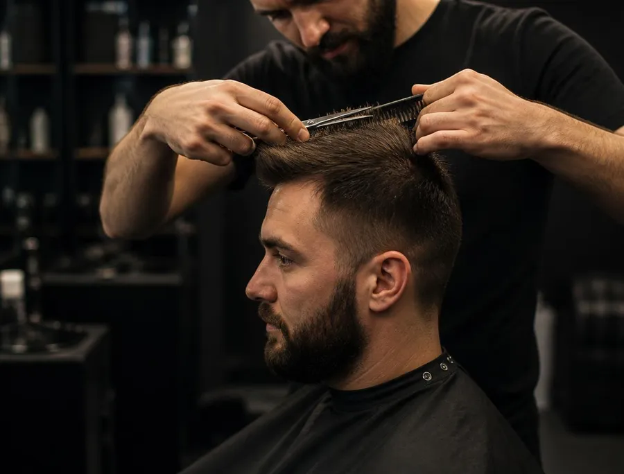 Corte masculino - Barbearia Nosso Estilo em Vespasiano